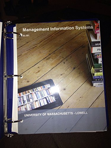 Imagen de archivo de Management Information Systems a la venta por The Book Cellar, LLC