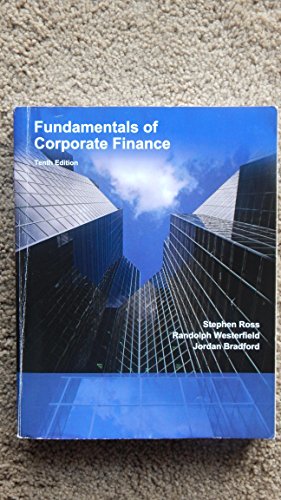 Stock image for Fundamentals of Corporate Finance (Tenth Edition) for sale by SecondSale