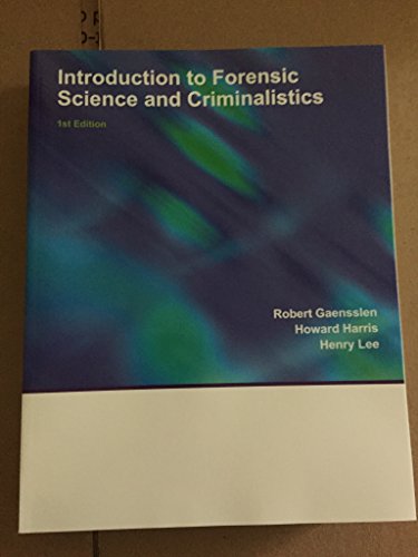 Beispielbild fr Introduction to Forensic Science and Criminalistics zum Verkauf von HPB-Red