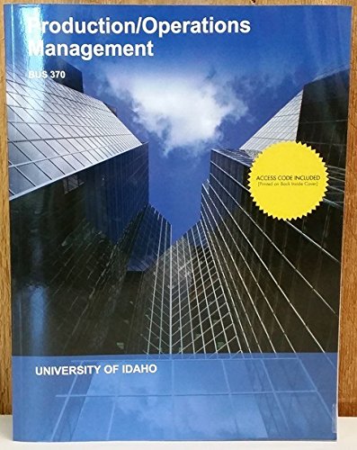 Stock image for Production / Operations Management (Bus 370) for sale by ThriftBooks-Atlanta