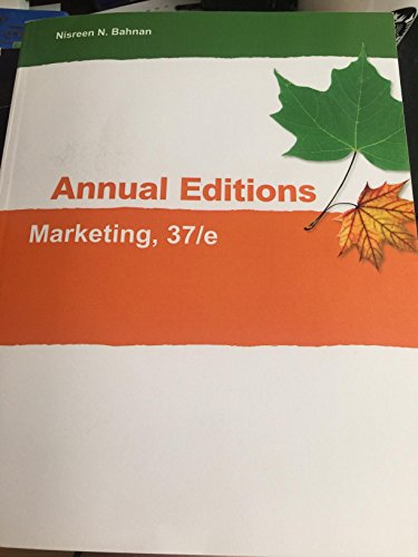 Stock image for Annual Editions Marketing, 37/e for sale by Better World Books