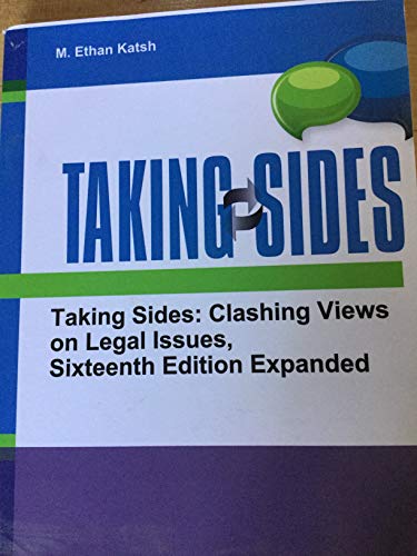 Stock image for TAKING SIDES:.LEGAL ISSUES-EXPANDED for sale by ThriftBooks-Atlanta