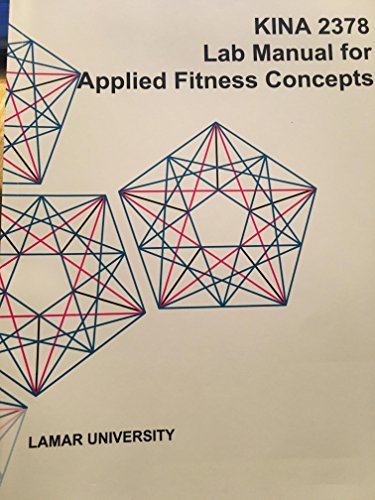 9781308684314: Kina 2378 Lab Manual for Applied Fitness Concepts