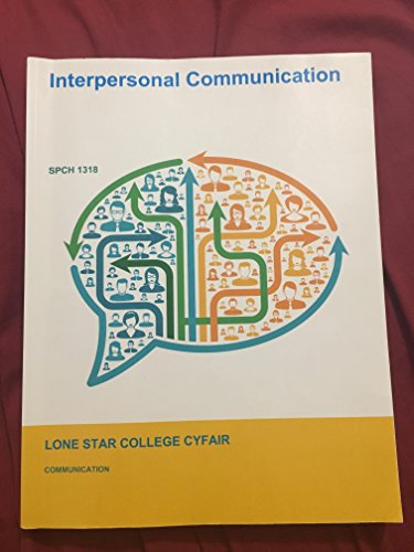 Stock image for Interpersonal Communication Lone Star for sale by Once Upon A Time Books