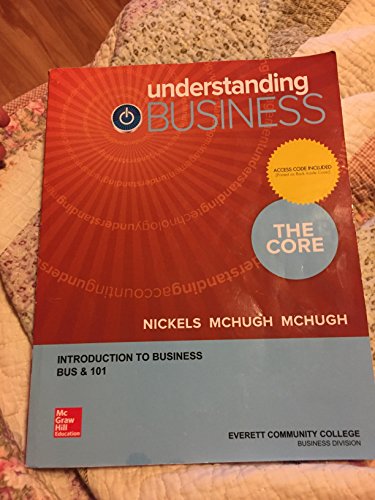 9781308840956: UNDERSTANDING BUSINESS:CORE >CUSTOM<