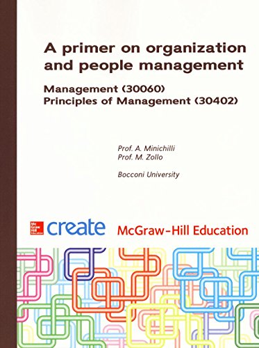 Stock image for A primer on organization and people management. Management. Principles of management for sale by medimops