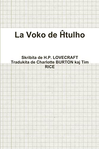 Stock image for La Voko de Htulho for sale by Chiron Media