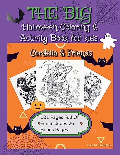 9781312379770: The Big Halloween Coloring & Activity Book For Kids: Cordelia & Friends