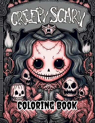 Stock image for Creepy Scary Coloring Book: Explore a Spooky World of Coloring Fun! for sale by GreatBookPrices