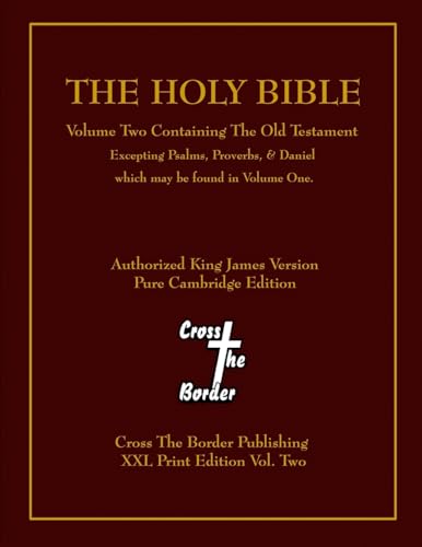 Beispielbild fr The Holy Bible XXL Print Vol. Two zum Verkauf von Lucky's Textbooks