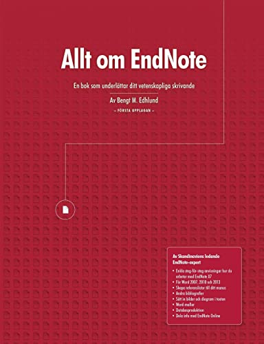 Imagen de archivo de Allt om EndNote (Swedish Edition) a la venta por Lucky's Textbooks