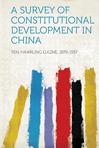 Imagen de archivo de A Survey of Constitutional Development in China a la venta por PBShop.store US