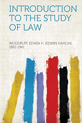 Imagen de archivo de Introduction to the Study of Law a la venta por PBShop.store US