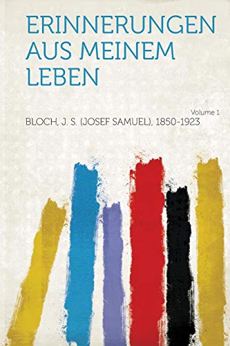 Stock image for Erinnerungen Aus Meinem Leben Volume 1 for sale by PBShop.store US
