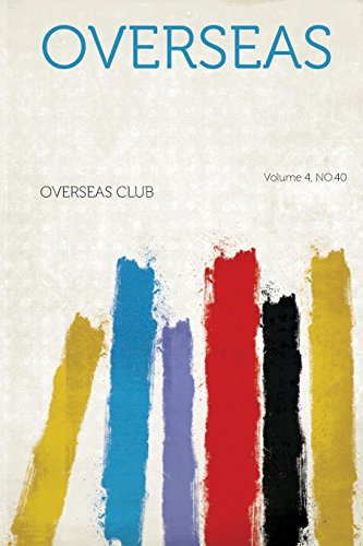 Stock image for Overseas Volume 4, No40 for sale by PBShop.store US