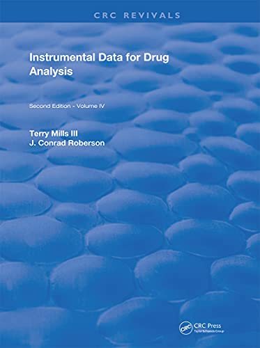 Beispielbild fr Instrumental Data for Drug Analysis, Second Edition zum Verkauf von Blackwell's