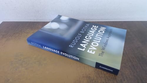 9781316501078: Language Evolution: The Windows Approach (Approaches to the Evolution of Language)