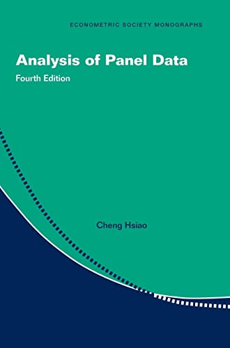 Stock image for Analysis of Panel Data (Econometric Society Monographs) for sale by BooksRun