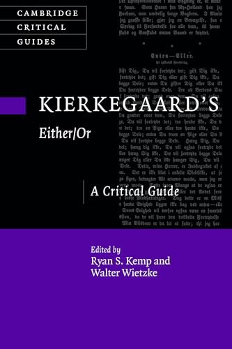 Beispielbild fr Kierkegaard's Either/Or: A Critical Guide (Cambridge Critical Guides) zum Verkauf von BooksRun