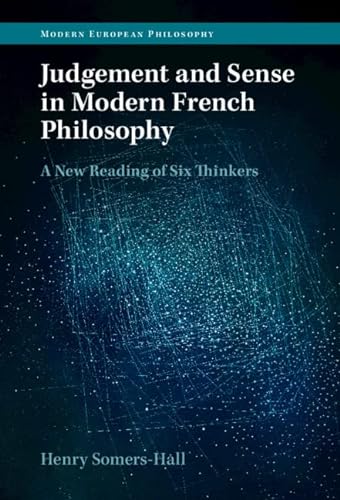 Imagen de archivo de Judgement and Sense in Modern French Philosophy a la venta por Brook Bookstore On Demand