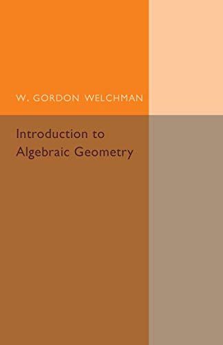Imagen de archivo de Introduction to Algebraic Geometry a la venta por Ria Christie Collections