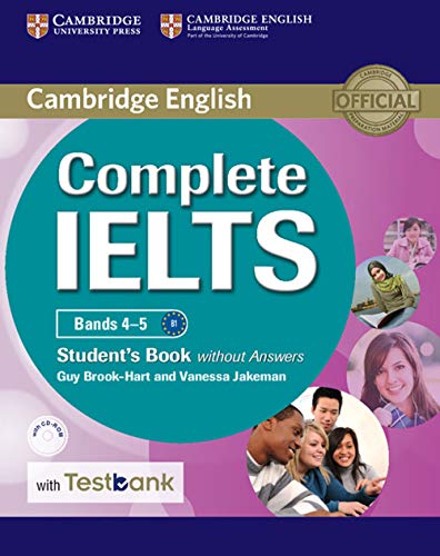 Imagen de archivo de Complete IELTS Bands 4  5 Student's Book without Answers with CD-ROM with Testbank a la venta por AwesomeBooks