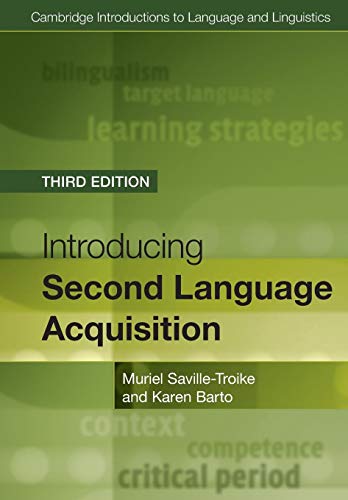 Imagen de archivo de Introducing Second Language Acquisition (Cambridge Introductions to Language and Linguistics) a la venta por Irish Booksellers