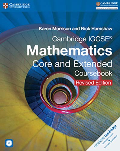 9781316605639: Cambridge IGCSE Mathematics core and extended coursebook. Per le Scuole superiori. Con CD-ROM. Con espansione online (Cambridge International IGCSE)