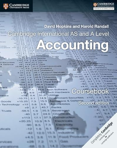 Beispielbild fr Cambridge International AS and A Level Accounting Coursebook zum Verkauf von WorldofBooks