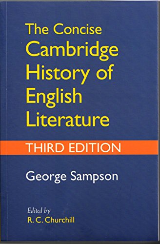 9781316616321: Concise Cambridge History Of English Literature