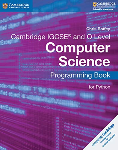 Beispielbild fr Cambridge Igcse(r) and O Level Computer Science Programming Book for Python zum Verkauf von ThriftBooks-Dallas