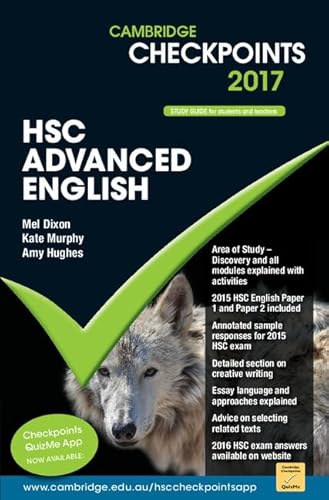 Stock image for Cambridge Checkpoints HSC Advanced English 2017 for sale by Reuseabook