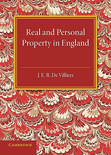 9781316626191: Real and Personal Property in England: During the Reign of Queen Victoria