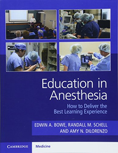 Beispielbild fr Education in Anesthesia zum Verkauf von Blackwell's