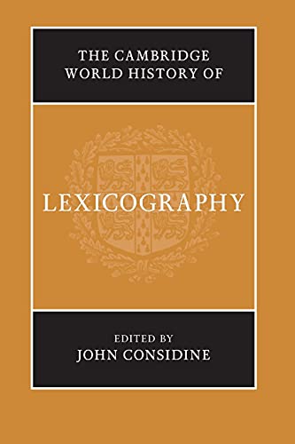 Imagen de stock para The Cambridge World History of Lexicography