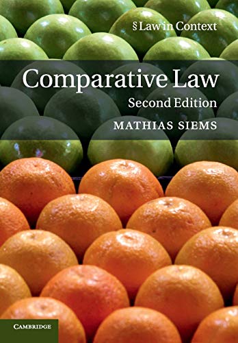 9781316633557: Comparative Law (Law in Context)