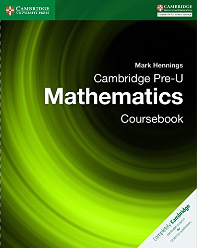 Beispielbild fr Cambridge Pre-U Mathematics Coursebook zum Verkauf von WorldofBooks