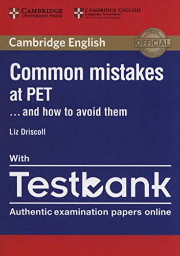 Imagen de archivo de Common Mistakes at PET. and How to Avoid Them Paperback with Testbank a la venta por Irish Booksellers