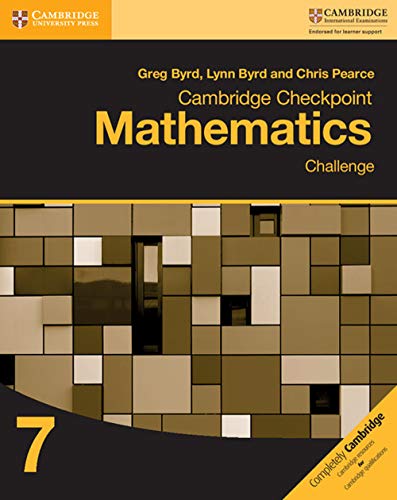 Beispielbild fr Cambridge Checkpoint Mathematics Challenge. Workbook 7 zum Verkauf von Blackwell's