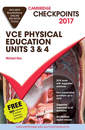 Beispielbild fr Cambridge Checkpoints VCE Physical Education Units 3 and 4 2017 and Quiz Me More zum Verkauf von Reuseabook