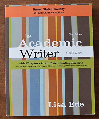 Beispielbild fr The Academic Writer, A Brief Guide, Third Edition zum Verkauf von SecondSale