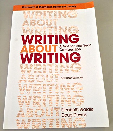 Stock image for Writing About Writing: A Text for First-Year Composition for sale by BookHolders