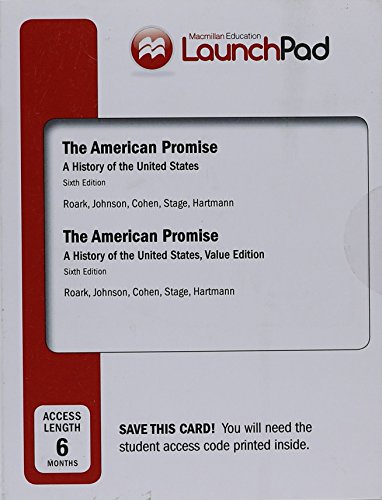 Stock image for LaunchPad for The American Promise and The American Promise Value Edition (Six Month Access) for sale by Textbooks_Source