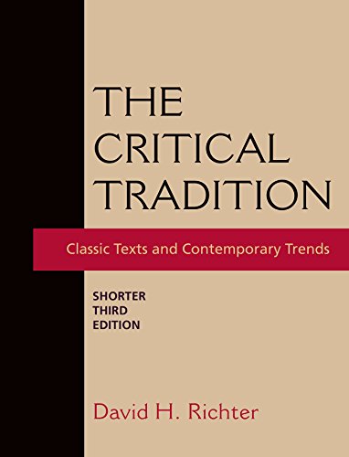 Beispielbild fr The Critical Tradition: Shorter Edition zum Verkauf von BooksRun