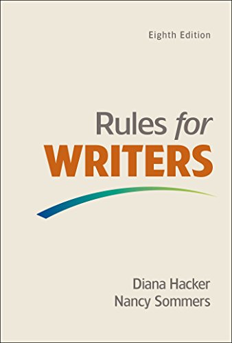 Stock image for Rules for Writers with Writing about Literature (Tabbed Version) for sale by SecondSale