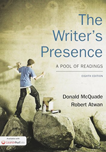 Stock image for Writer's Presence 8e & LaunchPad Solo for The Writer's Presence 8e (Six Month Access) for sale by SecondSale