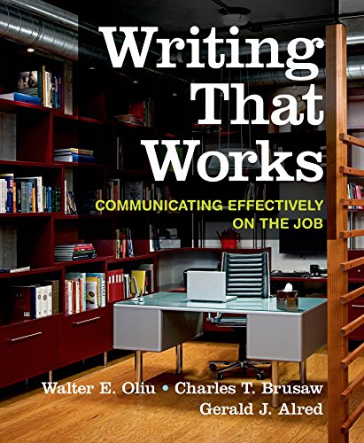 Beispielbild fr Writing That Works: Communicating Effectively on the Job zum Verkauf von Indiana Book Company