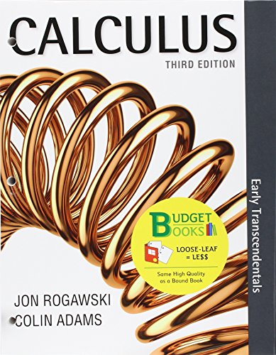 Stock image for Loose-leaf Version for Calculus: Early Transcendentals Combo 3e WebAssign for Calculus: Early Transcendentals 3e (Life of Edition) for sale by Books of the Smoky Mountains