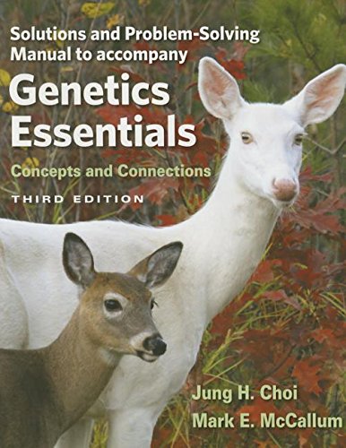 Imagen de archivo de Student Solutions Manual for Genetic Essentials: Concepts and Connections a la venta por Greenway