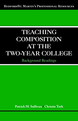 Beispielbild fr Teaching Composition at the Two-Year College: Background Readings zum Verkauf von KuleliBooks